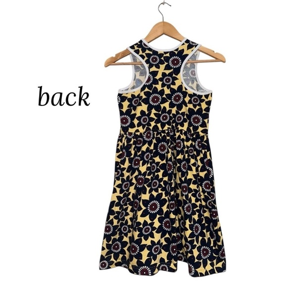 HANNA ANDERSSON Racerback Skater Dress Cotton Floral Sleeveless Girl 140 (US 10) - Picture 6 of 14